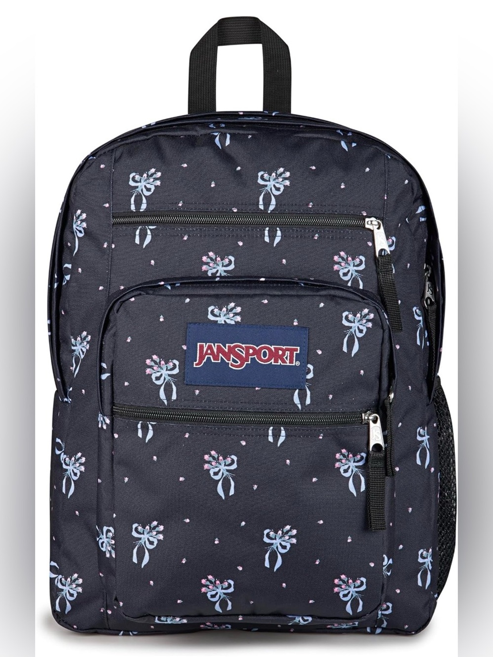 JanSport 34L Big Backpack - 15 Inch Laptop Sleeve, Pastel Petals Black